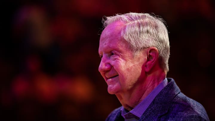 Apr 9, 2023; Phoenix, Arizona, USA; Phoenix Suns announcer Al McCoy is honored at halftime of the game against the Los Angeles Clippers at Footprint Center. Mandatory Credit: Mark J. Rebilas-Imagn Images Apr 9, 2023; Phoenix, Arizona, USA; Phoenix Suns announcer Al McCoy is honored at halftime of the game against the Los Angeles Clippers at Footprint Center. Mandatory Credit: Mark J. Rebilas-Imagn Images