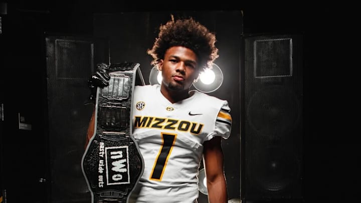 Recruit Donovan Olugbode on a visit to the University of Missouri. Recruit Donovan Olugbode on a visit to the University of Missouri.