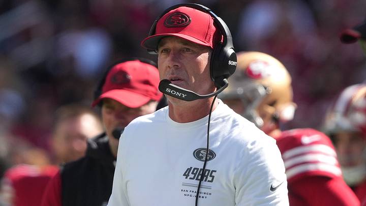 Sep 27, 2026; Santa Clara, California, USA; San Francisco 49ers head coach Kyle Shanahan during the third quarter against the Arizona Cardinals at Levi's Stadium. Sep 27, 2026; Santa Clara, California, USA; San Francisco 49ers head coach Kyle Shanahan during the third quarter against the Arizona Cardinals at Levi's Stadium.