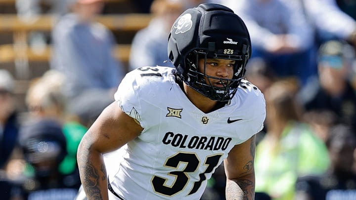 Apr 19, 2025; Boulder, CO, USA; Colorado Buffaloes tight end Sav’ell Smalls (31) during the spring game at Folsom Field. Mandatory Credit: Isaiah J. Downing-Imagn Images
