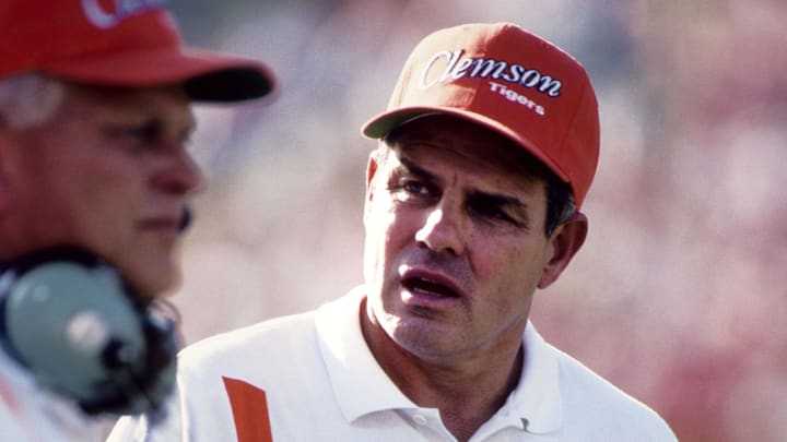 Sep 28, 1991; Clemson, SC, USA; FILE PHOTO;  Clemson Tigers head coach Ken Hatfield