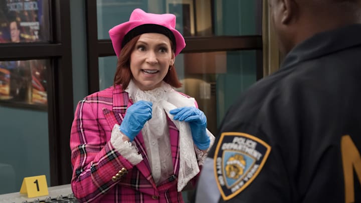 “Yes, And…” – Elsbeth. Pictured (L-R): Carrie Preston as Elsbeth Tascioni and Wendell Pierce as Captain Wagner 