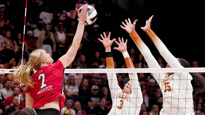 Chloe Meester at the net vs Texas Chloe Meester at the net vs Texas