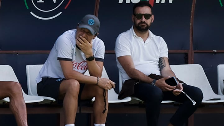 Coach of SSC Napoli Antonio Conte and sport director of SSC