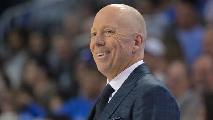 UCLA coach Mick Cronin against Penn State at Pauley Pavilion.