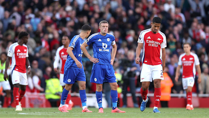 Jamie Vardy hasn't scored against Arsenal in five games