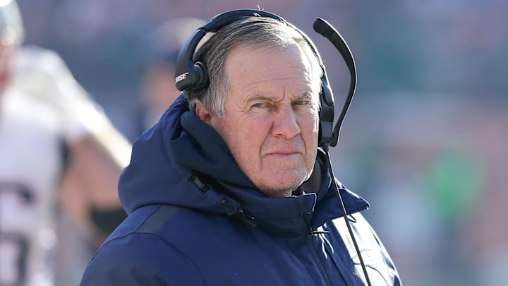 Dec 18, 2016; Denver, CO, USA; New England Patriots head coach Bill Belichick before the game against the Denver Broncos at Sports Authority Field at Mile High. Mandatory Credit: Isaiah J. Downing-Imagn Images