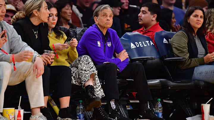Kings owner Vivek Ranadive watches a game between Sacramento and the Lakers at Crypto.com Arena. Kings owner Vivek Ranadive watches a game between Sacramento and the Lakers at Crypto.com Arena.