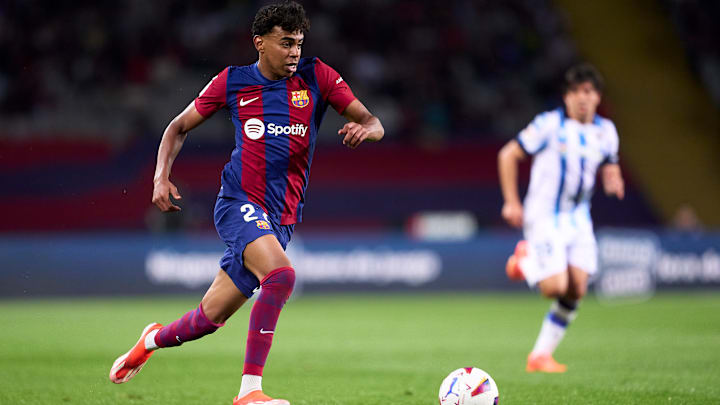 Lamine Yamal foi titular em 18 dos 19 jogos do Barcelona na temporada 2024/25 Lamine Yamal foi titular em 18 dos 19 jogos do Barcelona na temporada 2024/25