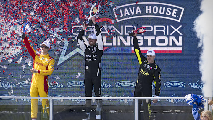 Alex Palou, Chip Ganassi Racing, Kyle Kirkwood, Andretti Global, Will Power, Andretti Global, Arlington, IndyCar Alex Palou, Chip Ganassi Racing, Kyle Kirkwood, Andretti Global, Will Power, Andretti Global, Arlington, IndyCar