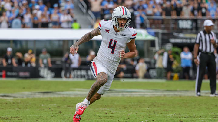 Arizona Wildcats wide receiver Tetairoa McMillan during the second quarter against the UCF Knights.