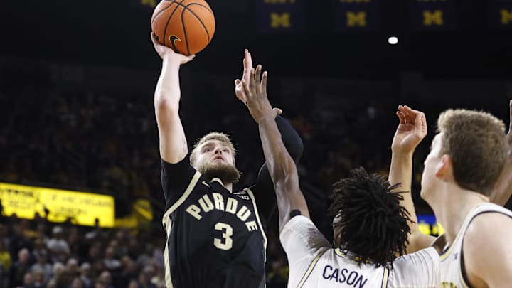 Purdue guard Braden Smith shoots during the Boilermakers' game Tuesday against Michigan