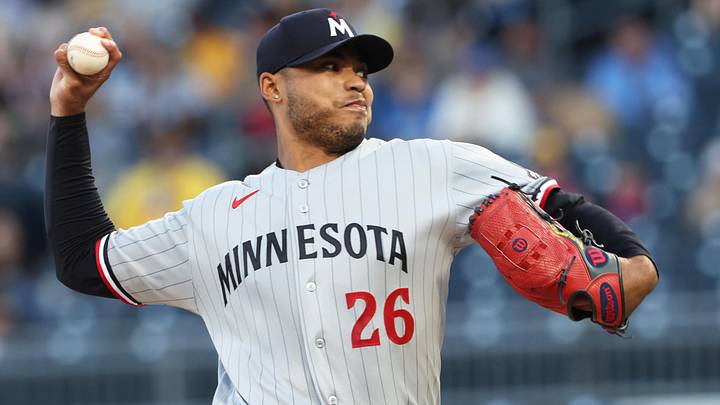 May 29, 2026; Pittsburgh, Pennsylvania, USA;  Minnesota Twins starting pitcher Taj Bradley (26) delivers a pitch against the Pittsburgh Pirates during the first inning at PNC Park. Mandatory Credit: Charles LeClaire-Imagn Images