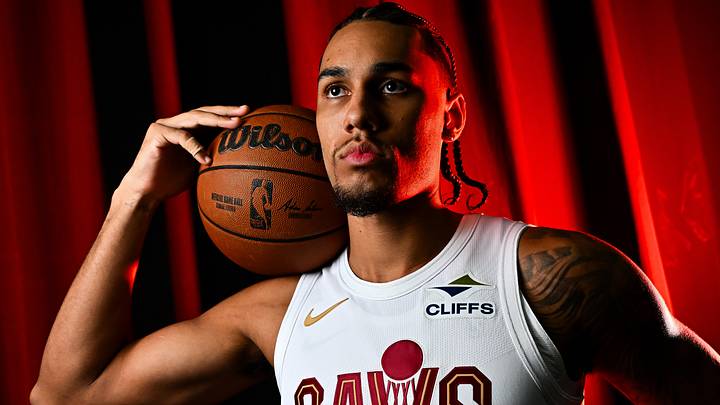 Sep 28, 2026; Cleveland, OH, USA; Cleveland Cavaliers guard Jaylon Tyson (20) poses for a photo during media day at Rocket Arena. Mandatory Credit: Ken Blaze-Imagn Images Sep 28, 2026; Cleveland, OH, USA; Cleveland Cavaliers guard Jaylon Tyson (20) poses for a photo during media day at Rocket Arena. Mandatory Credit: Ken Blaze-Imagn Images
