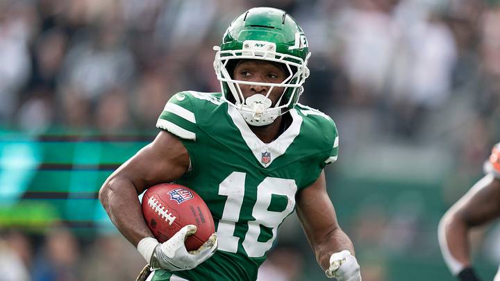 New York Jets wide receiver Isaiah Williams (18) returns a punt for a touchdown during an NFL Week 10 game between the New York Jets and the Cleveland Browns at MetLife Stadium on Sunday, Nov. 9, 2025. New York Jets wide receiver Isaiah Williams (18) returns a punt for a touchdown during an NFL Week 10 game between the New York Jets and the Cleveland Browns at MetLife Stadium on Sunday, Nov. 9, 2025.