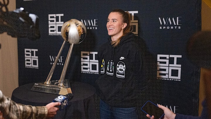 Sabrina Ionescu talks to media before the Oregon vs. Baylor game at Matthew Knight Arena in Eugene. Sabrina Ionescu talks to media before the Oregon vs. Baylor game at Matthew Knight Arena in Eugene.