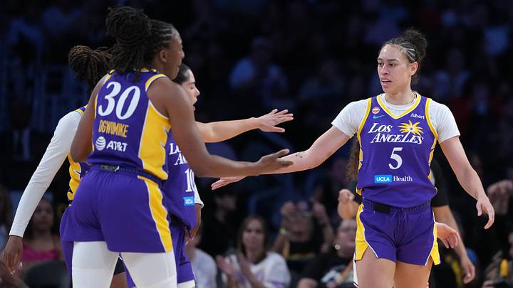 LA Sparks forward Dearica Hamby is a solid prop target on Monday night. LA Sparks forward Dearica Hamby is a solid prop target on Monday night.