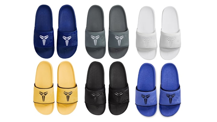 Nike Kobe Off Court Slides are available in multiple colorways.