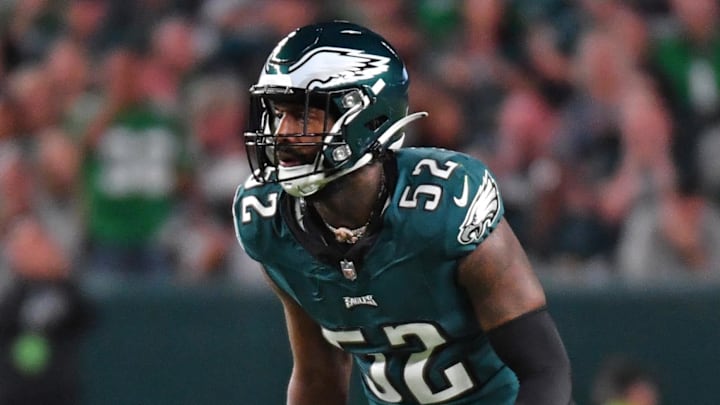 Sep 14, 2023; Philadelphia, Pennsylvania, USA; Philadelphia Eagles linebacker Zach Cunningham (52)