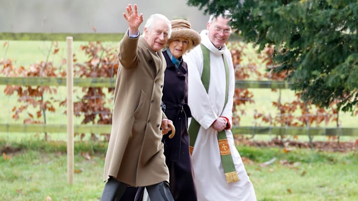 King Charles III & Queen Camilla attend Sunday Church