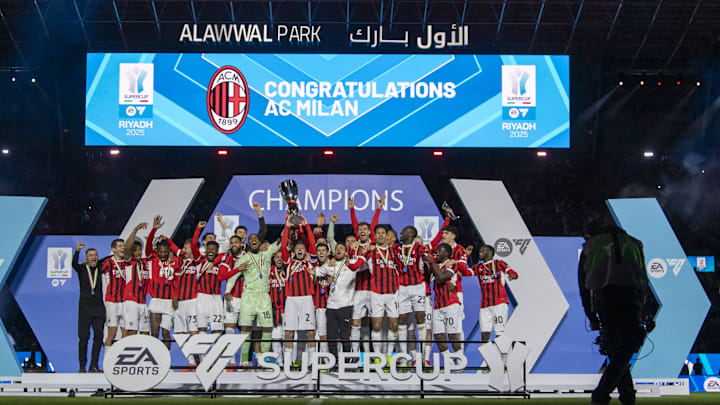 AC Milan wins the Italian Super Cup Final