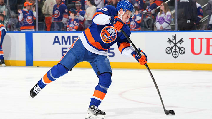 Holmstrom, recently extended to a bridge deal by the New York Islanders, has been a pleasant surprise in his explosive development to an NHL top-six forward.
