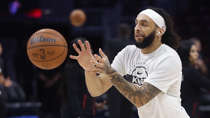Dec 6, 2025; Miami, Florida, USA; Sacramento Kings guard Devin Carter (22) warms up against the Miami Heat before the game at Kaseya Center. Mandatory Credit: Rhona Wise-Imagn Images Dec 6, 2025; Miami, Florida, USA; Sacramento Kings guard Devin Carter (22) warms up against the Miami Heat before the game at Kaseya Center. Mandatory Credit: Rhona Wise-Imagn Images