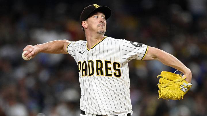 Aug 11, 2026; San Diego, California, USA; San Diego Padres starting pitcher Walker Buehler (10) delivers during the fifth inning against the Milwaukee Brewers at Petco Park. Mandatory Credit: Denis Poroy-Imagn Images Aug 11, 2026; San Diego, California, USA; San Diego Padres starting pitcher Walker Buehler (10) delivers during the fifth inning against the Milwaukee Brewers at Petco Park. Mandatory Credit: Denis Poroy-Imagn Images