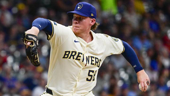 Jun 24, 2025; Milwaukee, Wisconsin, USA; Milwaukee Brewers pitcher Rob Zastryzny (58) pitches in the sixth inning against the Pittsburgh Pirates at American Family Field. Mandatory Credit: Benny Sieu-Imagn Images Jun 24, 2025; Milwaukee, Wisconsin, USA; Milwaukee Brewers pitcher Rob Zastryzny (58) pitches in the sixth inning against the Pittsburgh Pirates at American Family Field. Mandatory Credit: Benny Sieu-Imagn Images