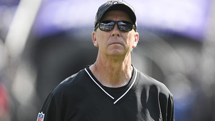 Baltimore Ravens offensive coordinator Todd Monken on the field before the game against the Washington Commanders at M&T Bank Stadium. Mandatory Credit: Tommy Gilligan-Imagn Images Baltimore Ravens offensive coordinator Todd Monken on the field before the game against the Washington Commanders at M&T Bank Stadium. Mandatory Credit: Tommy Gilligan-Imagn Images