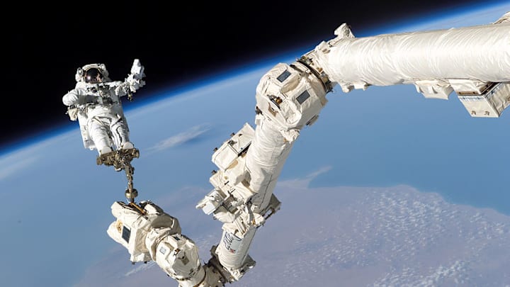 Spacewalks would make anyone nauseous.