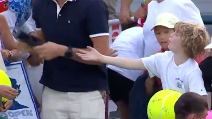 U.S. Open autograph session turned strange on Thursday.