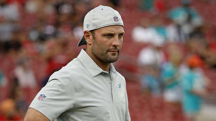 Washington Commanders offensive assistant Wes Welker watches from the sidelines. Washington Commanders offensive assistant Wes Welker watches from the sidelines.