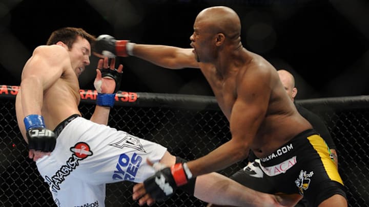 The first meeting between Anderson Silva and Chael Sonnen at UFC 117 back on August 7, 2010. The first meeting between Anderson Silva and Chael Sonnen at UFC 117 back on August 7, 2010.