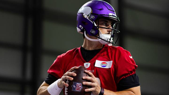 Max Brosmer is one Viking who'll be under a lot of pressure throughout training camp. 