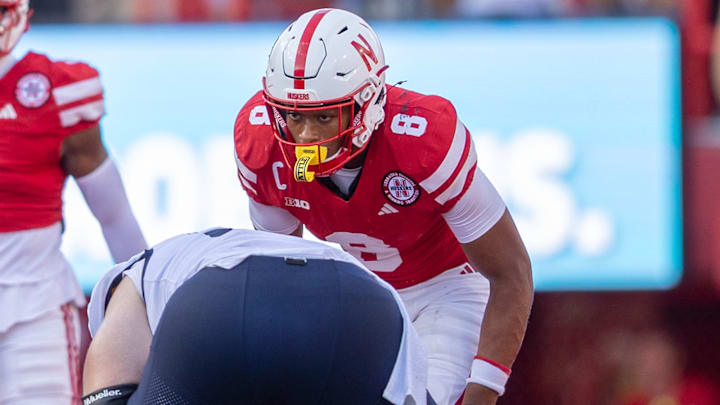 Nebraska defensive back DeShon Singleton prepares to defend the Michigan offense.