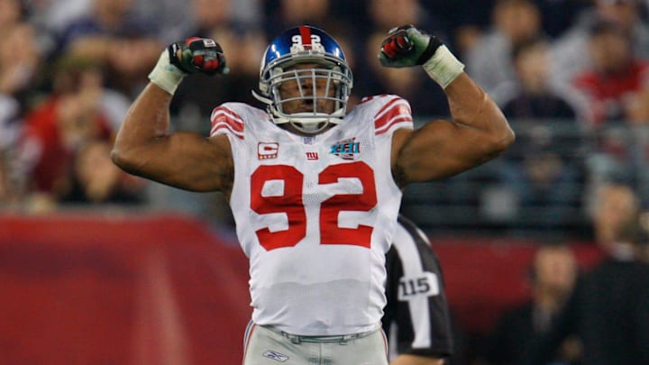 Michael Strahan was a vital member of the Giants' Super Bowl XLII-winning team. 