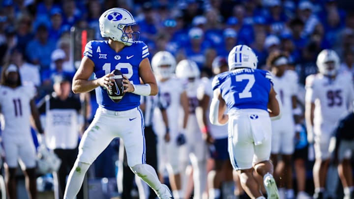 BYU quarterback Jake Retzlaff against Arizona