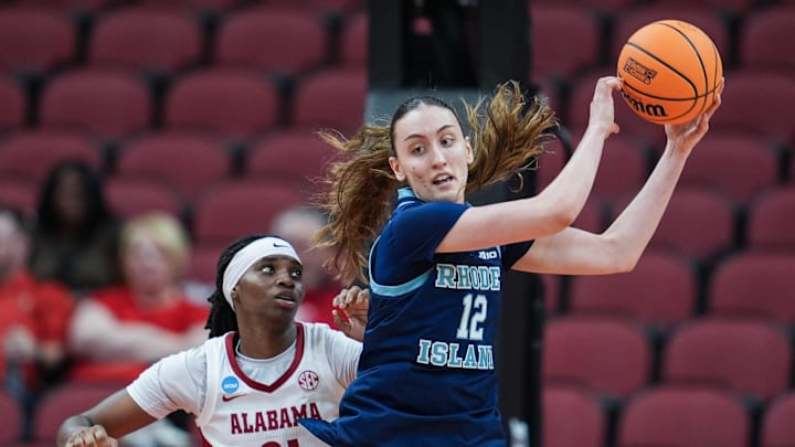 Rhode Island center Albina Syla during the NCAA tournament