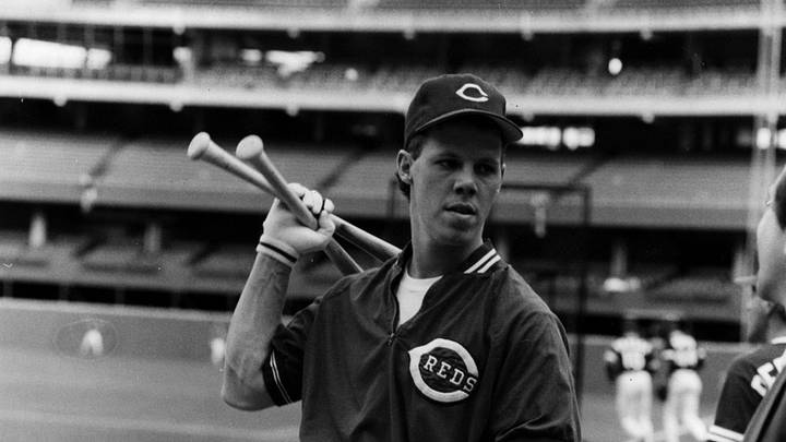 OCTOBER 16, 1990: Todd Benzinger during batting practice at Riverfront Stadium before game one of the World Series in Cincinnati.

1990 Cincy Reds 20