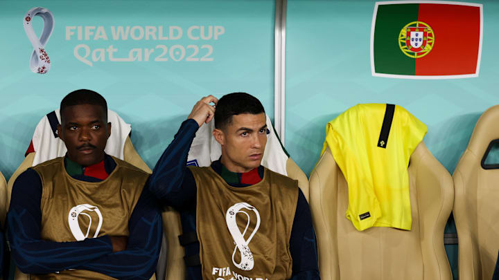 Ronaldo spent a lot of the World Cup on the bench Ronaldo spent a lot of the World Cup on the bench