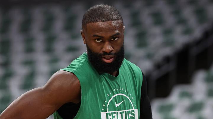 Boston Celtics guard Jaylen Brown (7) on the court before game seven of the first round of the 2026 NBA Playoffs against the Philadelphia 76ers at TD Garden. Mandatory Credit: Winslow Townson-Imagn Images Boston Celtics guard Jaylen Brown (7) on the court before game seven of the first round of the 2026 NBA Playoffs against the Philadelphia 76ers at TD Garden. Mandatory Credit: Winslow Townson-Imagn Images