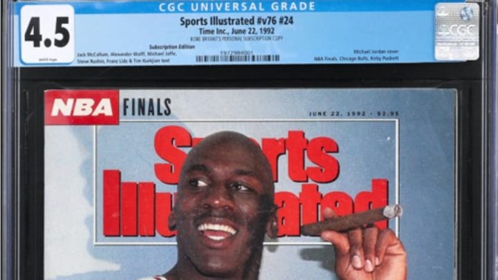 Kobe Bryant's personal copy of a June 22, 1992 Sports Illustrated featuring Michael Jordan Kobe Bryant's personal copy of a June 22, 1992 Sports Illustrated featuring Michael Jordan