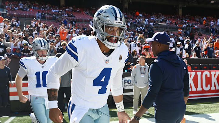 Dallas Cowboys quarterback Dak Prescott. Dallas Cowboys quarterback Dak Prescott.