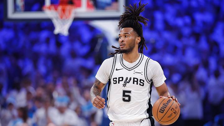 San Antonio Spurs guard Stephon Castle is a great prop target in Game 3. 