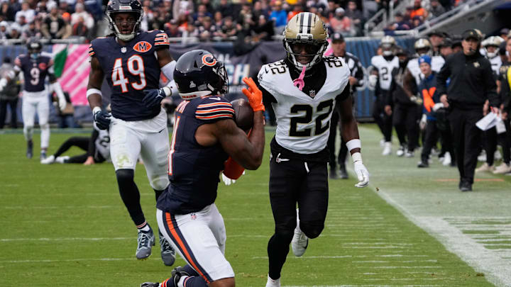 Rashid Shaheed might be very fast but he couldn't run down this deep ball picked off by Kevin Byard.