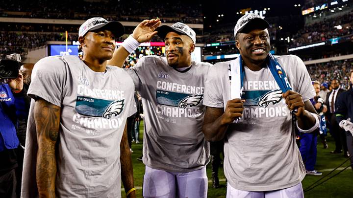 Eagles players reacted to seeing A.J. Brown get traded to the Patriots this offseason. Eagles players reacted to seeing A.J. Brown get traded to the Patriots this offseason.
