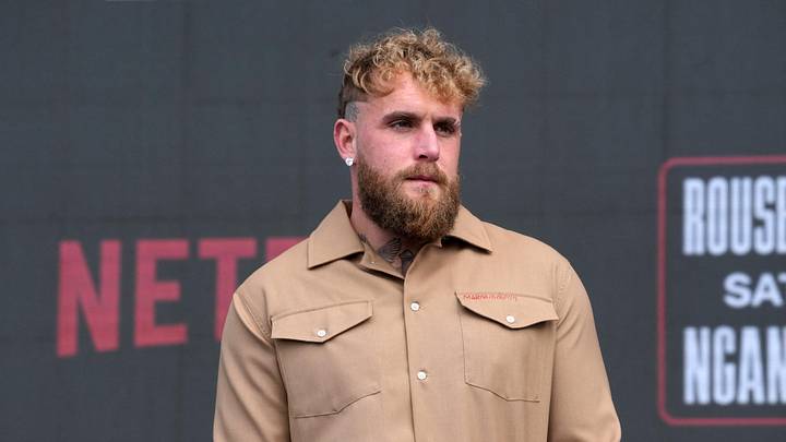 Mar 10, 2026; Inglewood, California, United States; Jake Paul at a MMA press conference at Intuit Dome. Mandatory Credit: Kirby Lee-Imagn Images Mar 10, 2026; Inglewood, California, United States; Jake Paul at a MMA press conference at Intuit Dome. Mandatory Credit: Kirby Lee-Imagn Images