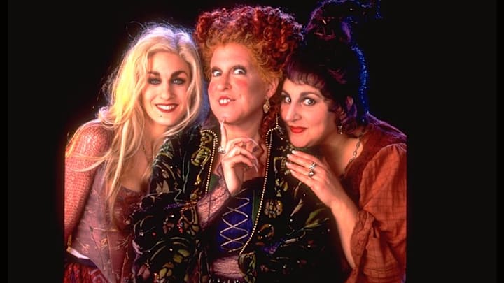 HOCUS POCUS - Why celebrate the spookiest time of the year for only 13 nights when you can celebrate for 31!? Freeform has expanded their annual Halloween programming event to "31 Nights of Halloween" bringing more thrills and chills to the entire month. From Oct. 1, the network will be invaded by everyoneÕs favorite witches, a murderous barber, out of control dinosaurs and everything else that goes bump in the night. (BUENA VISTA PICTURES/ANDREW COOPER)
SARAH JESSICA PARKER, BETTE MIDLER, KATHY