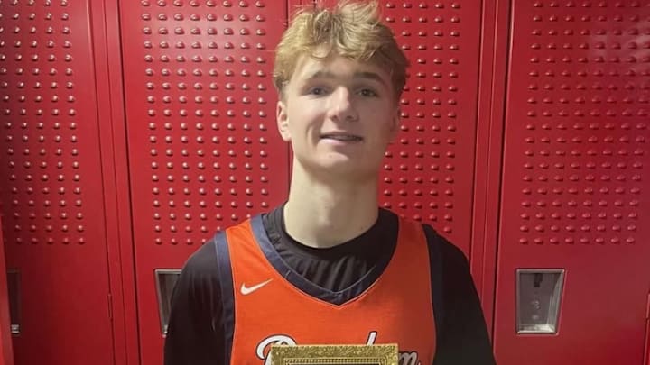 Potsdam (New York) sophomore Ian VanWagner scored his 2,000th career point on Monday. Potsdam (New York) sophomore Ian VanWagner scored his 2,000th career point on Monday.